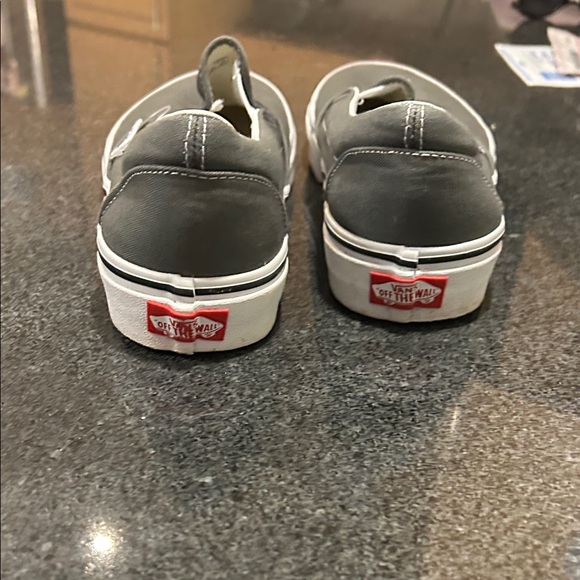 NWOT Vans Charcoal Slip-On Sneakers - Picture 5 of 5